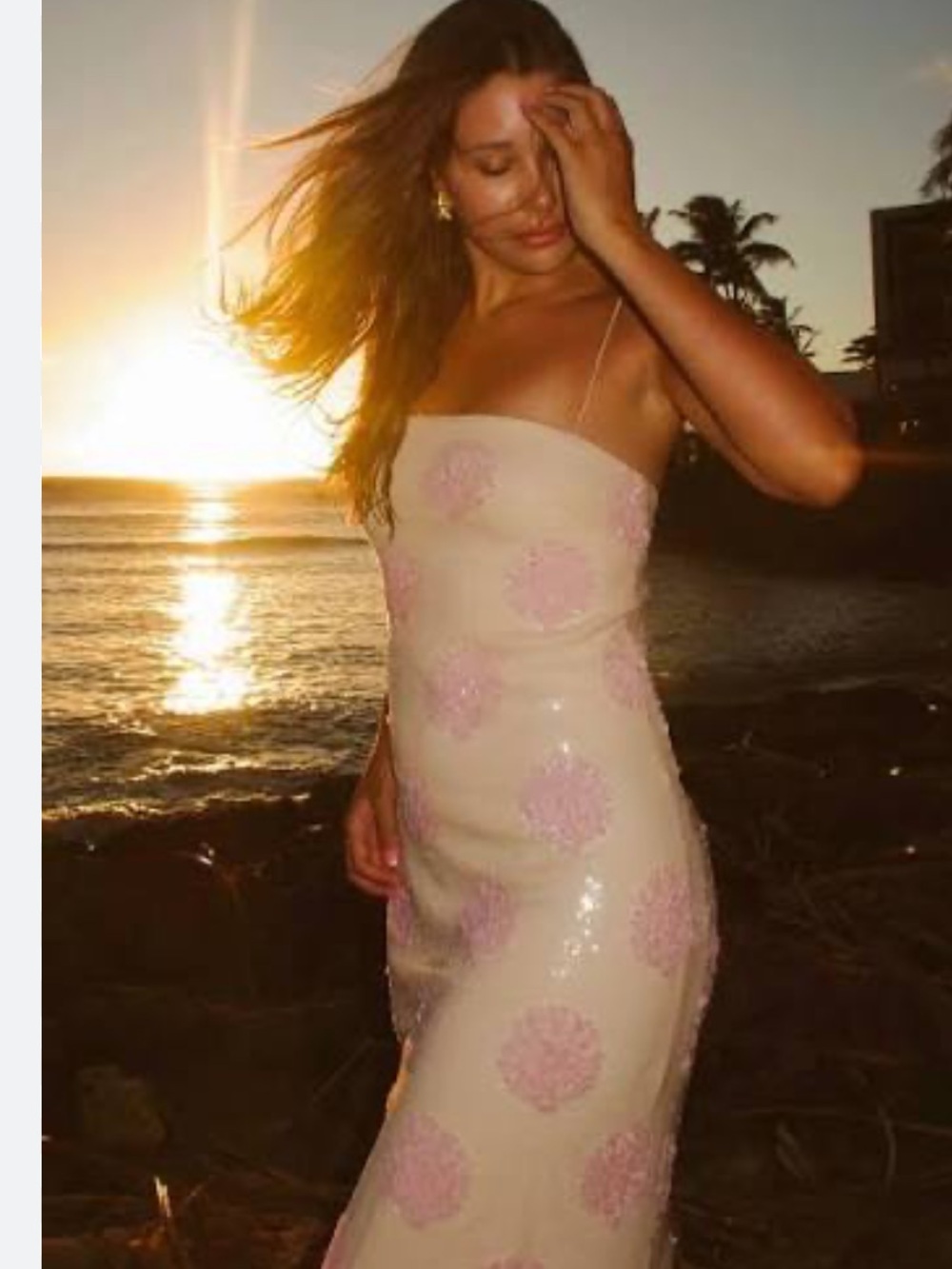 Show me your mumu lizzy midi dress in shell sequins - Picture 2 of 9
